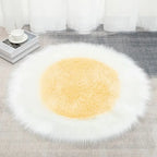 Tapis cercles rond décor chambre enfant