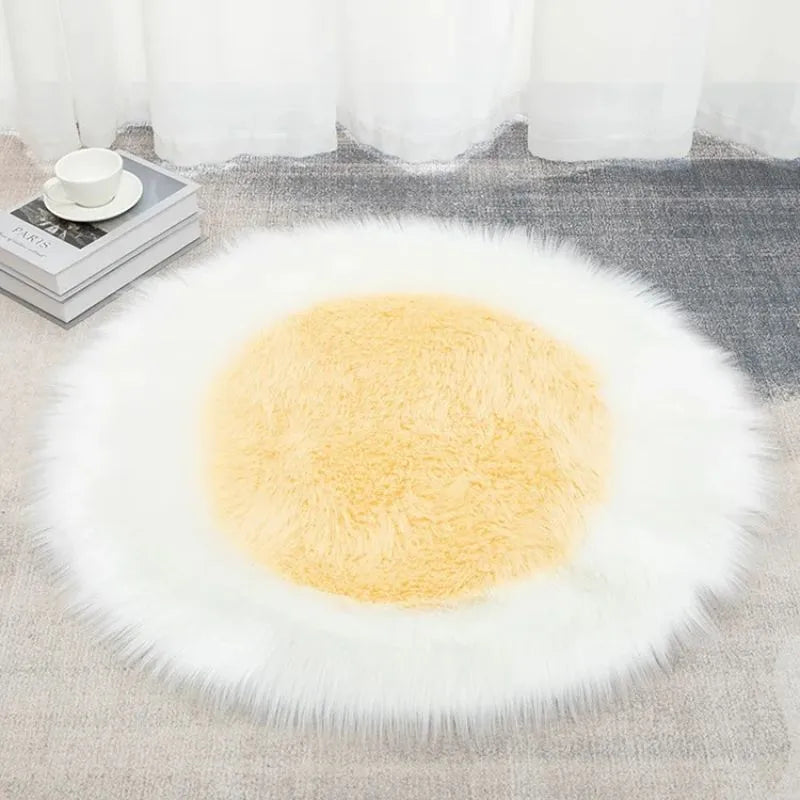 Tapis cercles rond décor chambre enfant