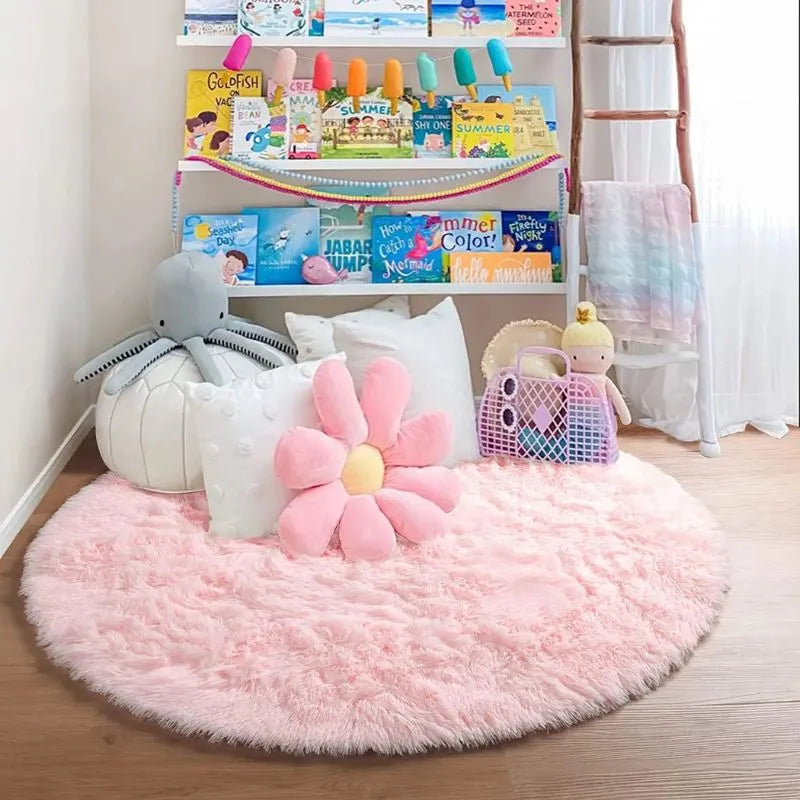Coin jeux enfant tapis moelleux peluche