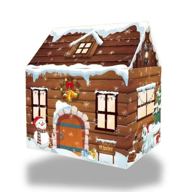 Cabane de jeu Noël pour enfants, ambiance féérique et festive