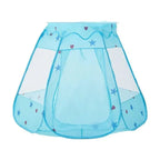 Tente de jeu bleue pour enfant avec maille respirante et ouverture pop-up