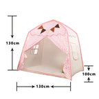 Tente tipi rose pastel, idéale pour une chambre d'enfant ou un coin lecture.