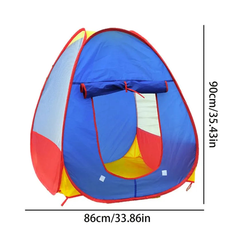 Tente de jeu pour enfant multicouleur, facile à monter pour des heures de divertissement.