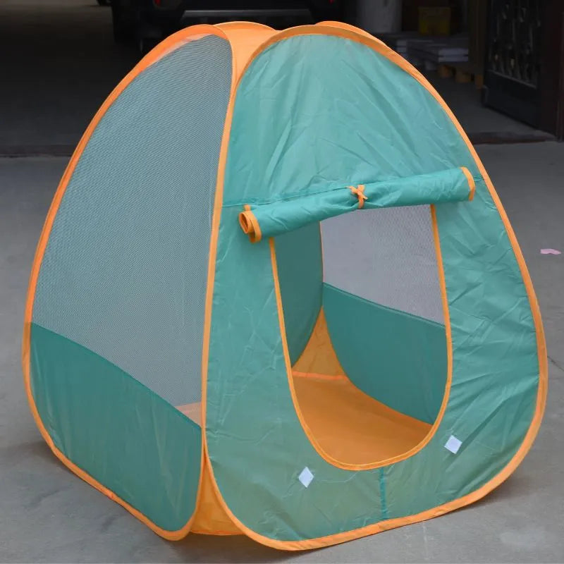 Tente de jeu enfant verte, idéale pour l'intérieur comme pour le jardin.