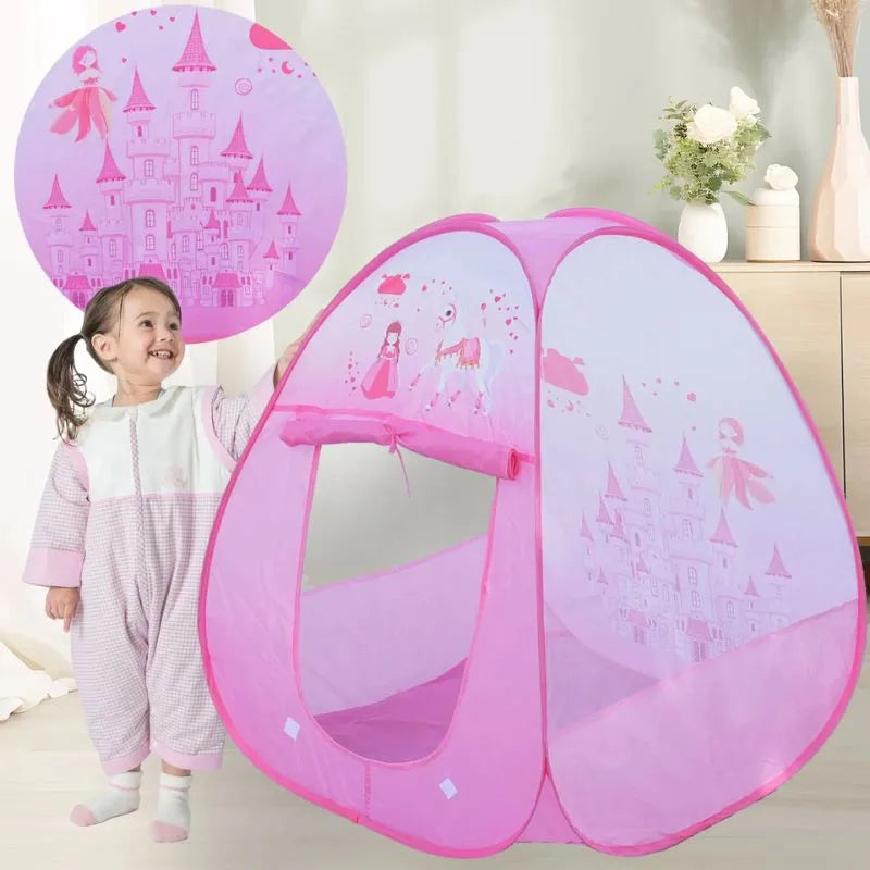 Tente de jeu rose pour bébé, design princesse doux et sécurisé