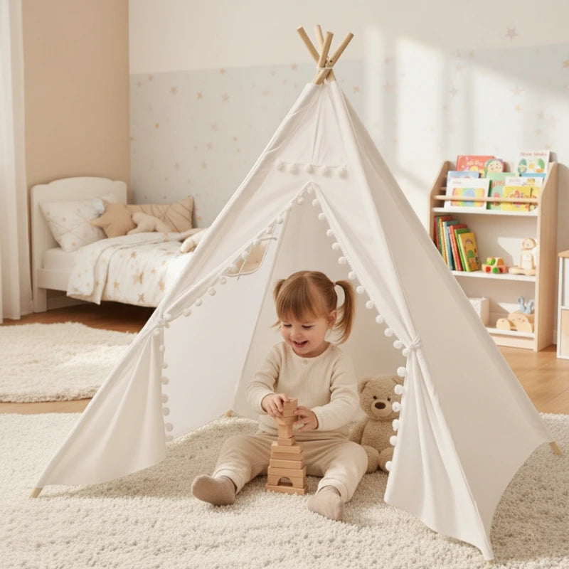 Tipi jeu blanc chambre fille